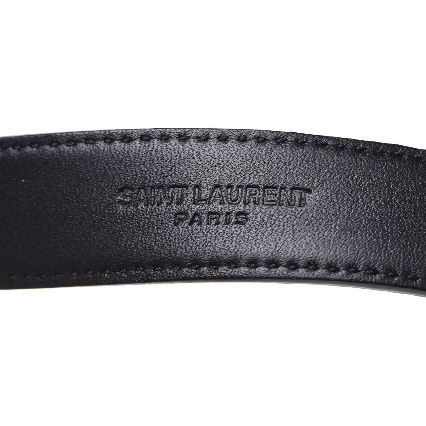 Smooth Calfskin Monogram Narrow Square Buckle Belt 90 36 Black