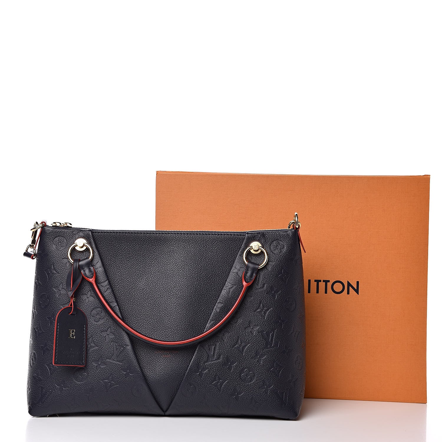 Louis Vuitton Empreinte V Tote MM Marine Rouge 11 of 11