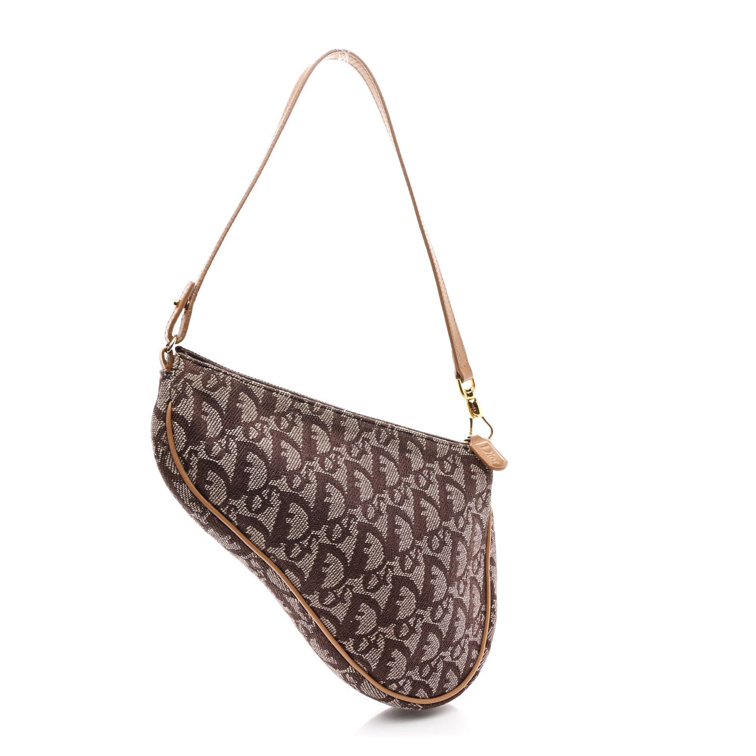 Christian Dior Monogram Mini Saddle Pochette Brown 3 of 10