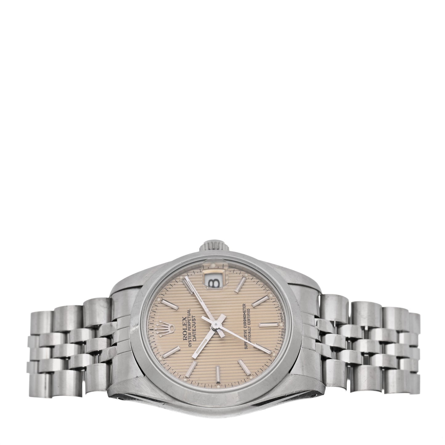 Stainless Steel 31mm Oyster Perpetual Datejust Watch Silver Tapestry 68240