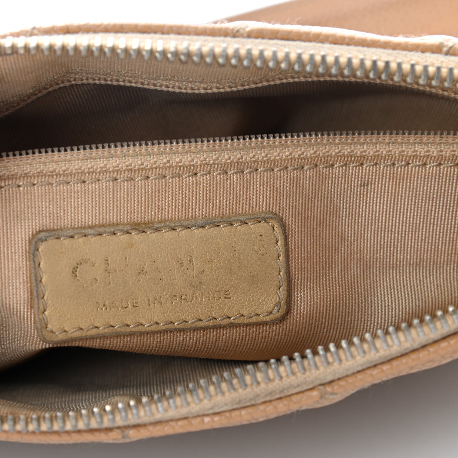 Chanel Caviar Quilted Timeless CC Shoulder Bag Beige 6 of 13