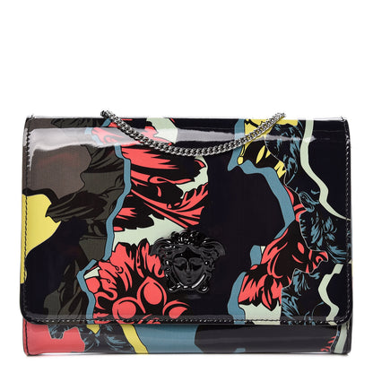 Versace Patent Palazzo Medusa Chain Evening Bag Multicolor 1 of 11
