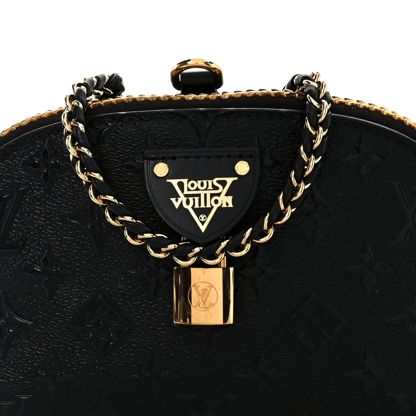 Embossed Monogram Midnight LV Moon Pochette Black