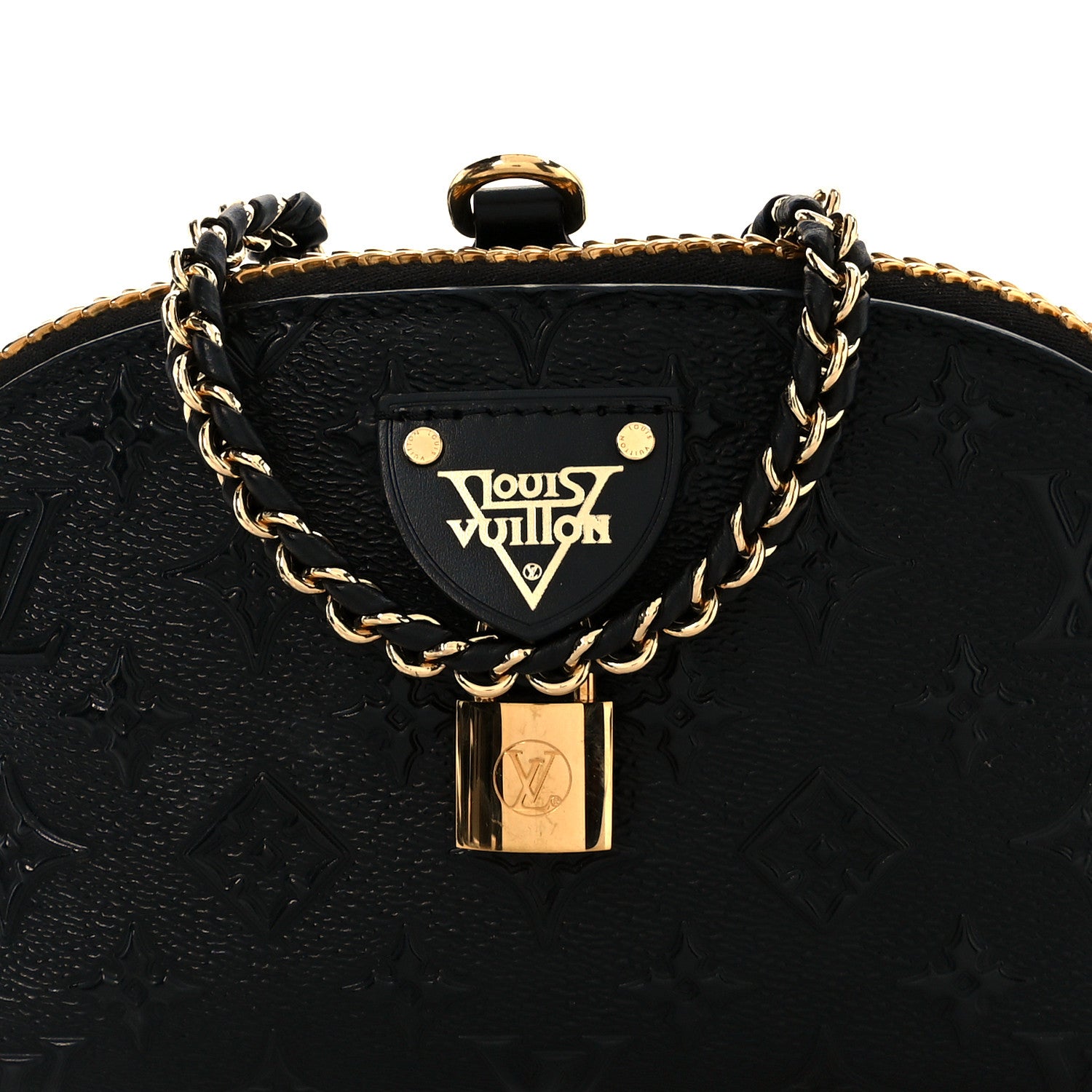 Louis Vuitton Embossed Monogram Midnight LV Moon Pochette Black 8 of 10