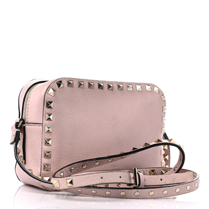 Valentino Garavani Pebbled Calfskin Rockstud Camera Crossbody Bag Poudre 3 of 11
