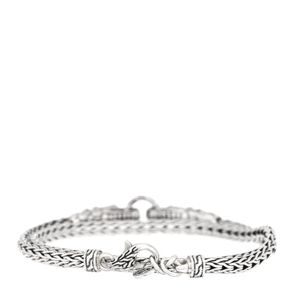 John Hardy Sterling Silver Double Dragon Head Legends Naga Double Wrap Bracelet 2 of 3
