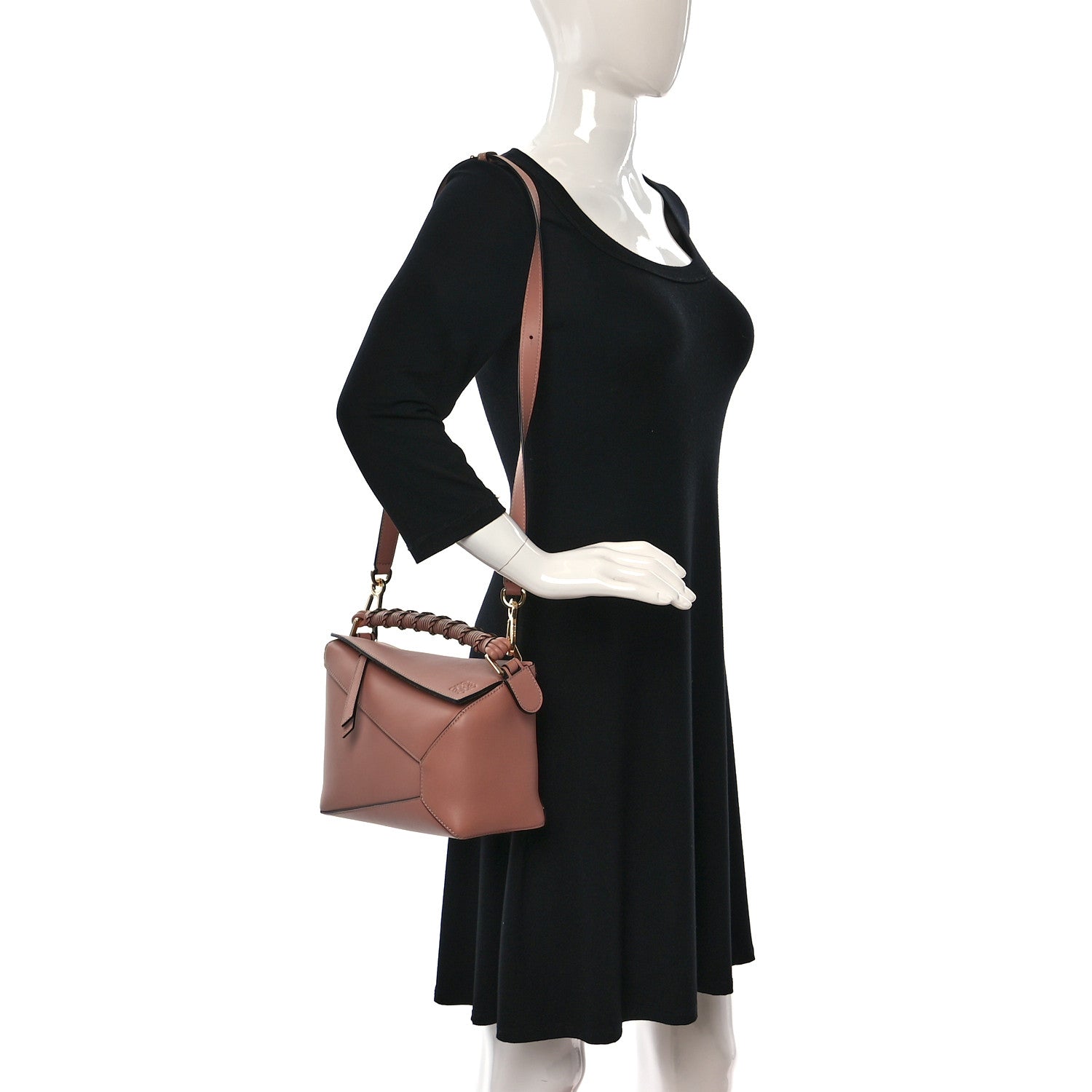 Loewe Calfskin Small Puzzle Edge Bag Dusty Pink 2 of 8