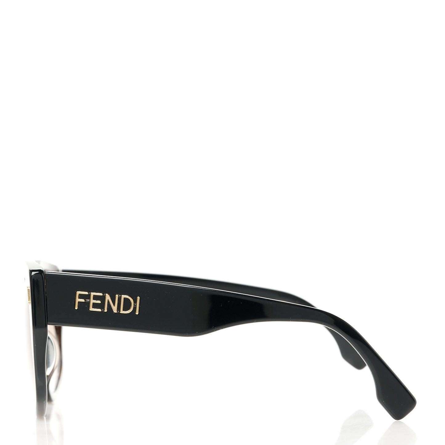 Acetate FF Fendi Butterfly Sunglasses FE40017I Havana