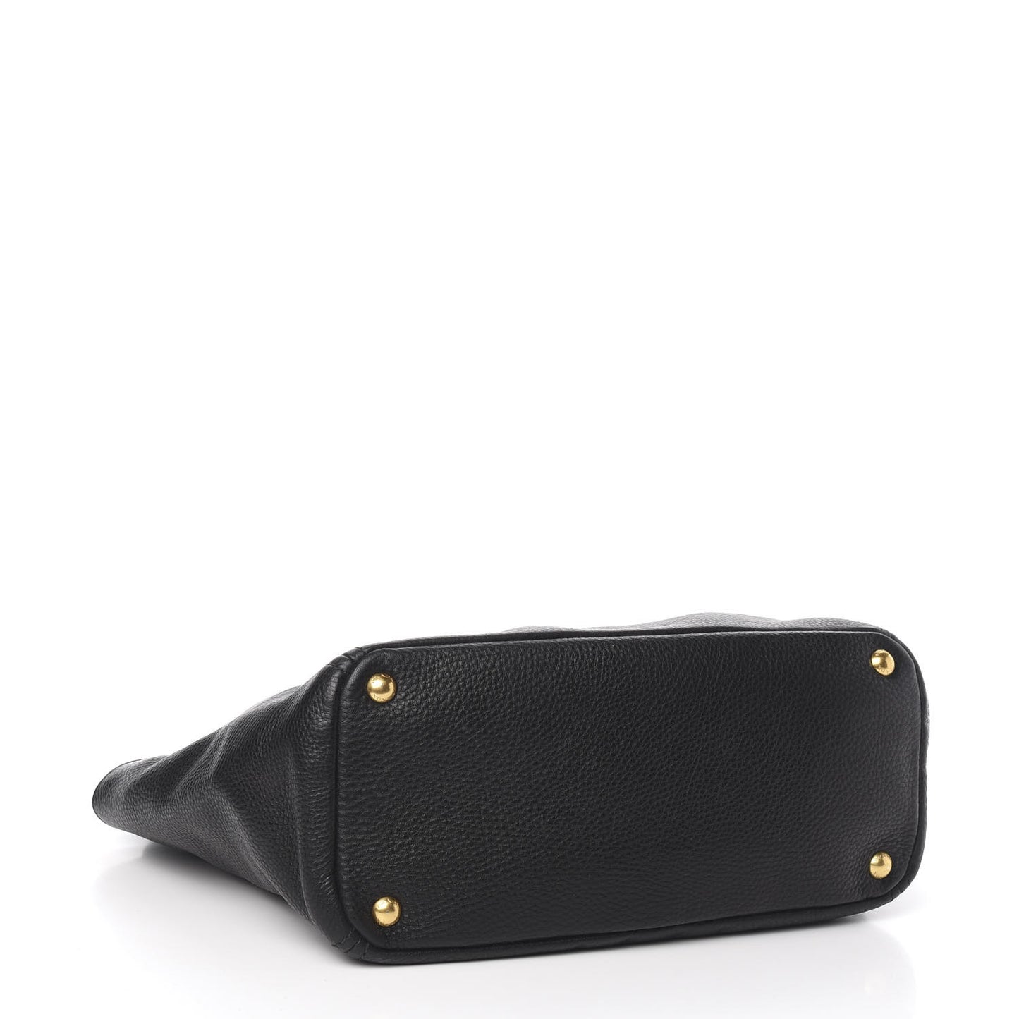 Vitello Daino Side Pocket Tote Black