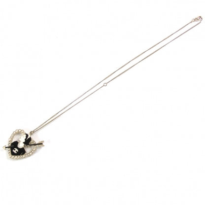 Chanel Coco Heart Arrow Pendant Necklace 1 of 5