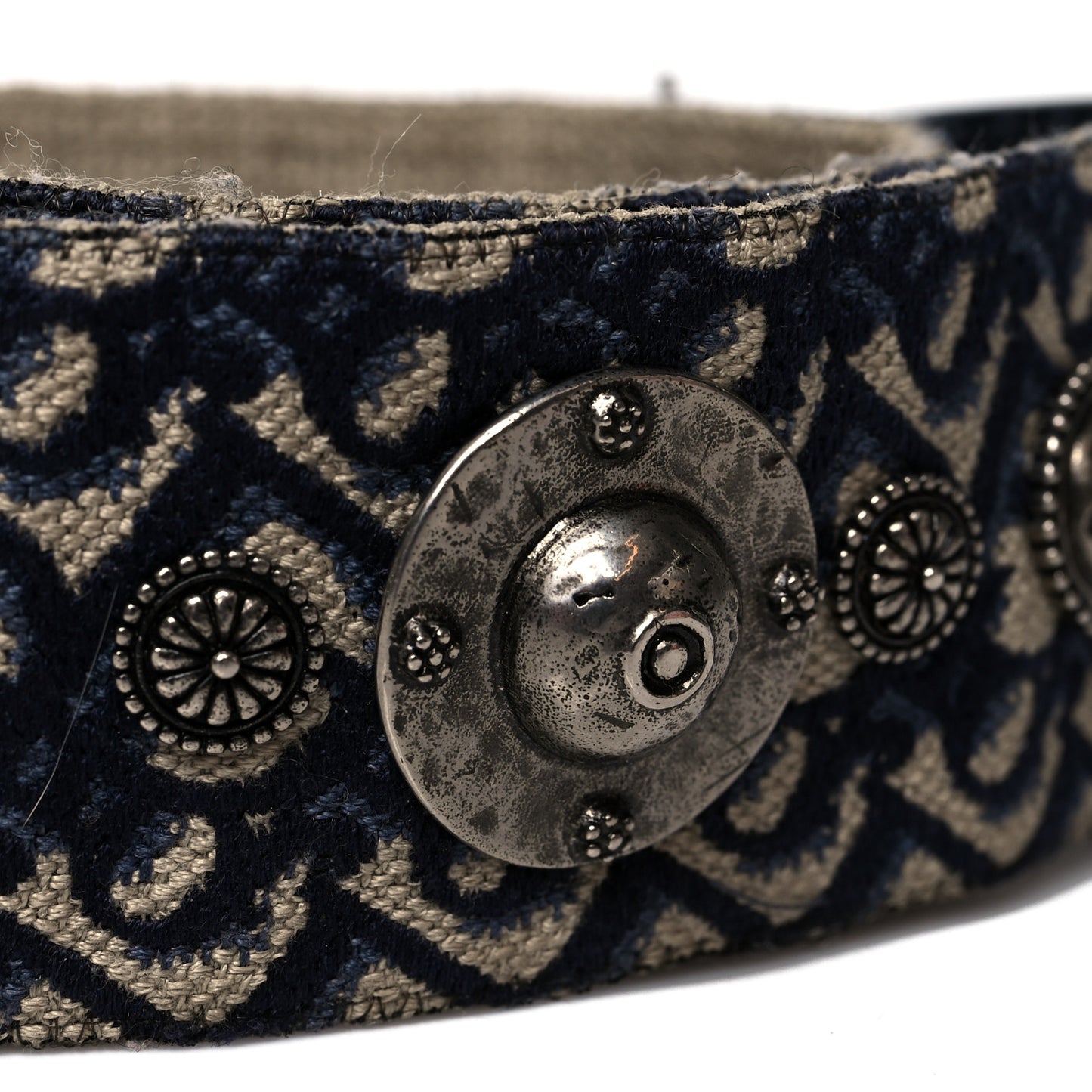 Oblique Studded Shoulder Strap Blue