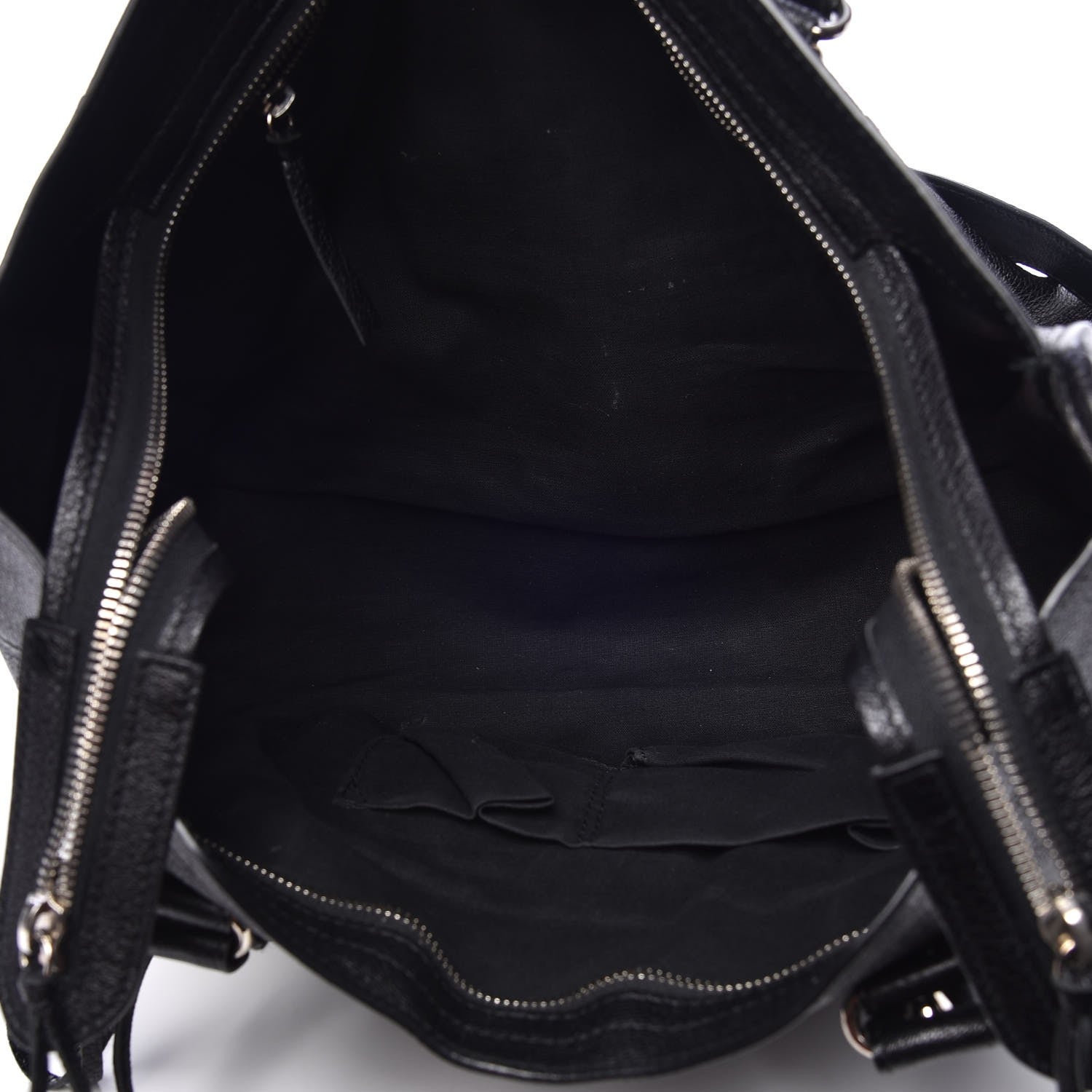 Balenciaga Chevre Silver Metallic Edge Hardware City Black 5 of 9