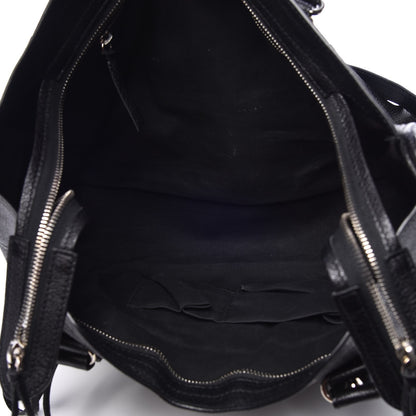Balenciaga Chevre Silver Metallic Edge Hardware City Black 5 of 9