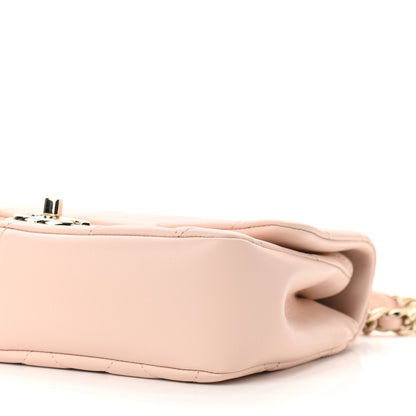Chanel Lambskin Quilted Resin Bi-Color Chain Flap Bag Light Beige 6 of 11