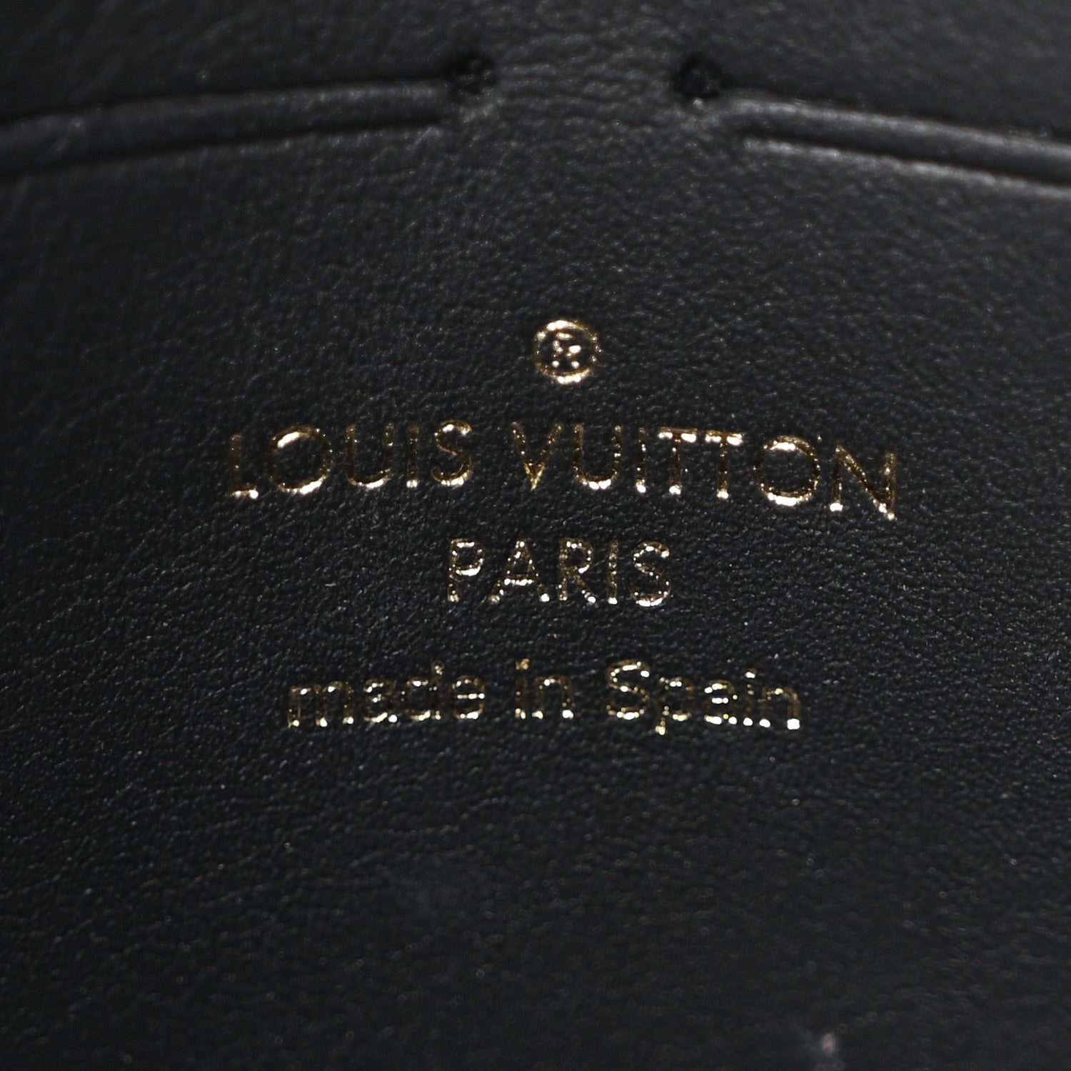 Louis Vuitton Damier Ebene Vavin Chain Wallet Black 6 of 10