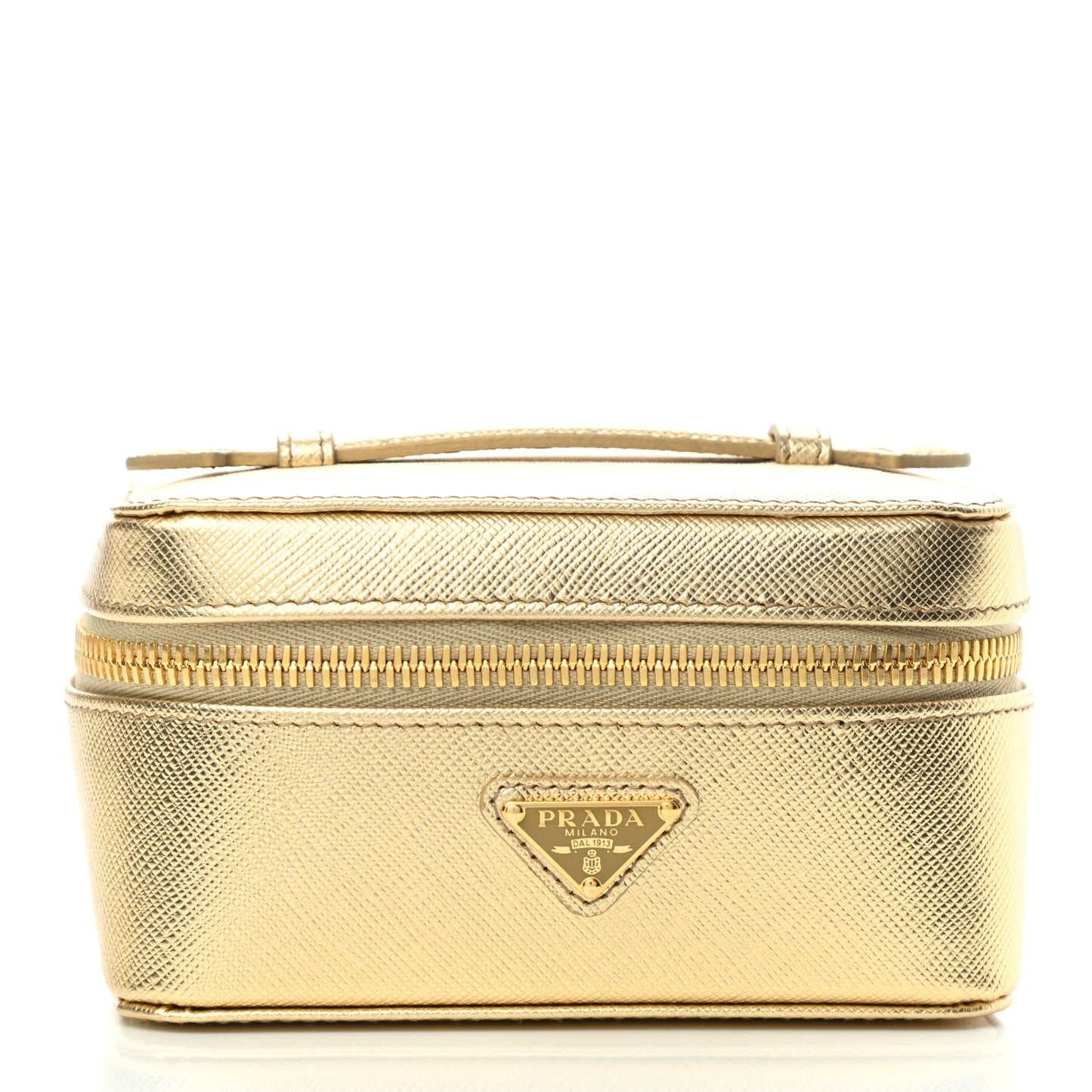 Saffiano Beauty Case Platino
