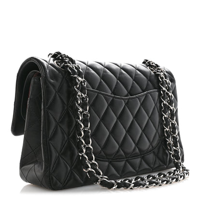 Chanel Lambskin Quilted Medium Double Flap Black 3 of 12