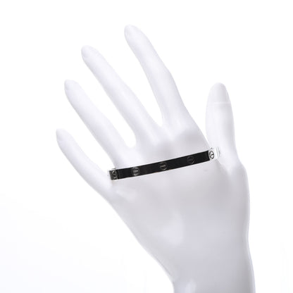 Cartier 18K White Gold LOVE Bracelet 18 2 of 5