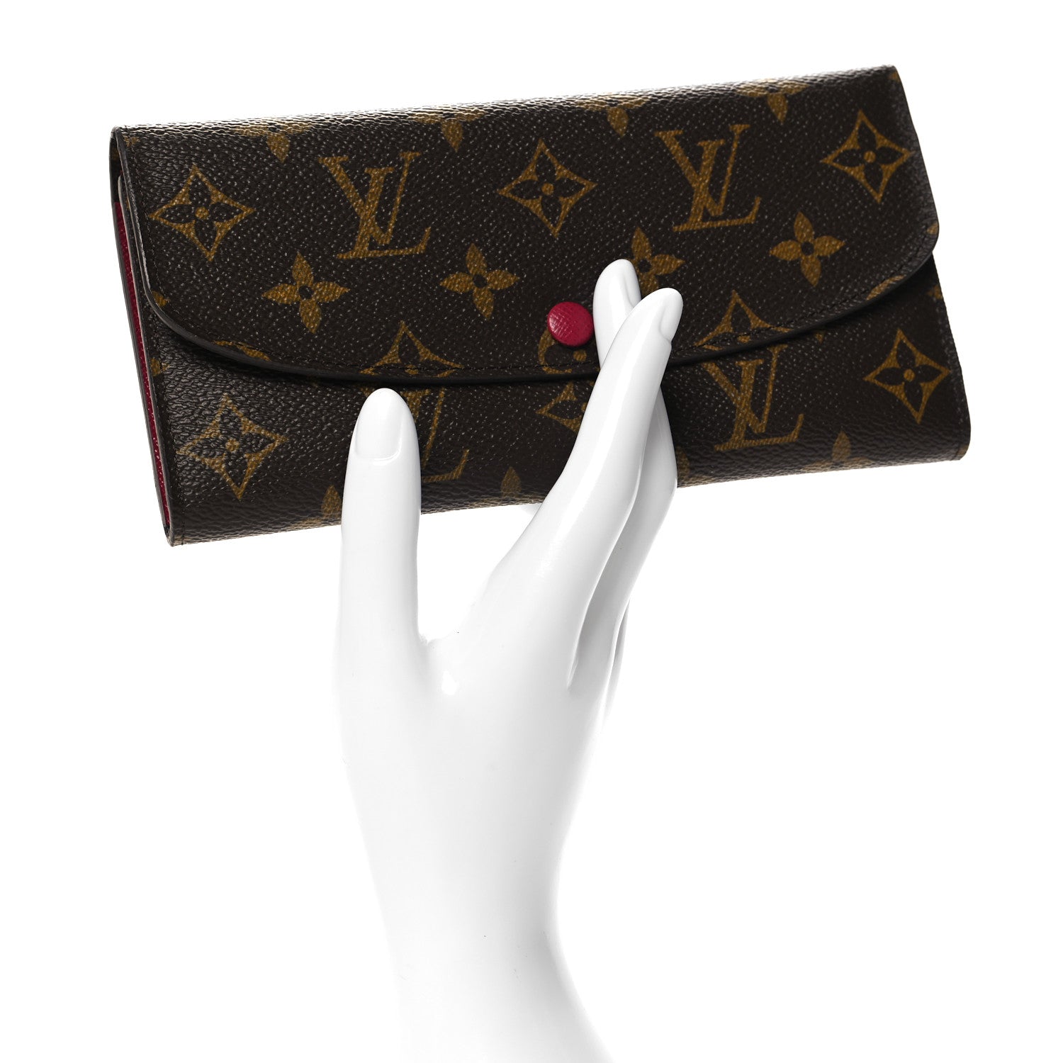Louis Vuitton Monogram Emilie Wallet Fuchsia 2 of 6