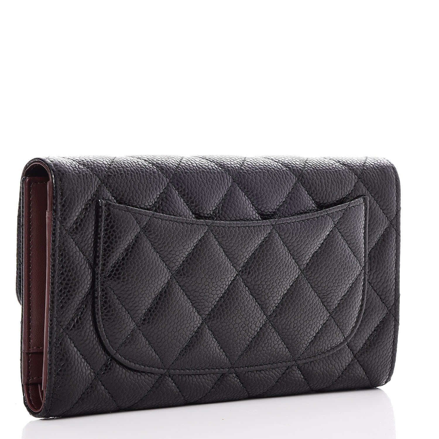 Chanel Caviar Quilted Large Flap Wallet Black 3 of 9