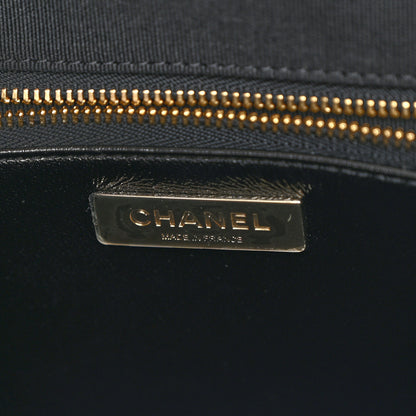 Chanel Shiny Aged Calfskin Quilted Large 31 Shopping Bag Black 6 of 10
