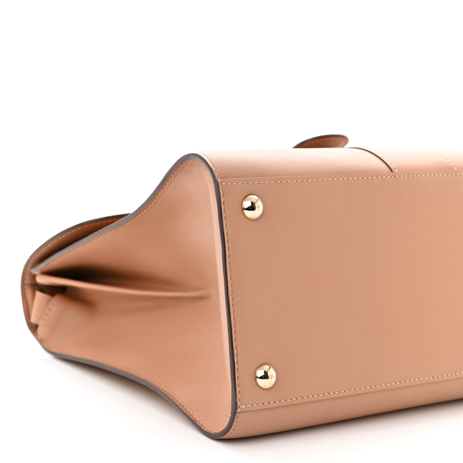Delvaux Box Calfskin MM Brillant Satchel Tender Beige 9 of 10