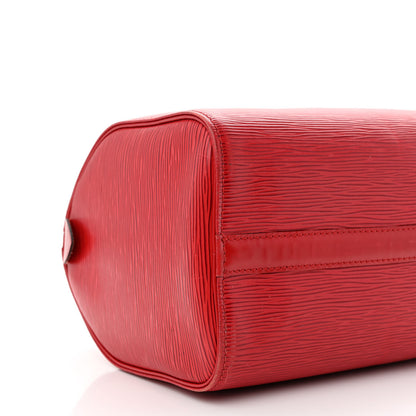 Louis Vuitton Epi Speedy 25 Castillan Red 9 of 11