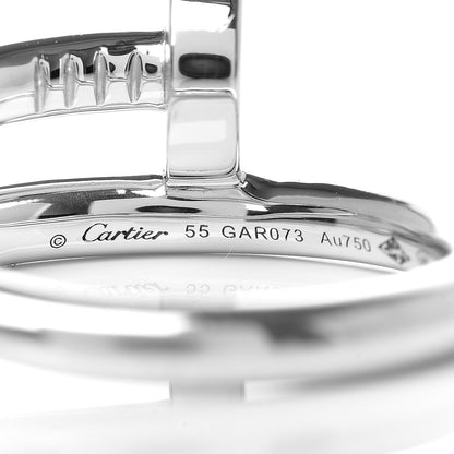 Cartier 18K White Gold Juste Un Clou Ring 55 7.25 5 of 6