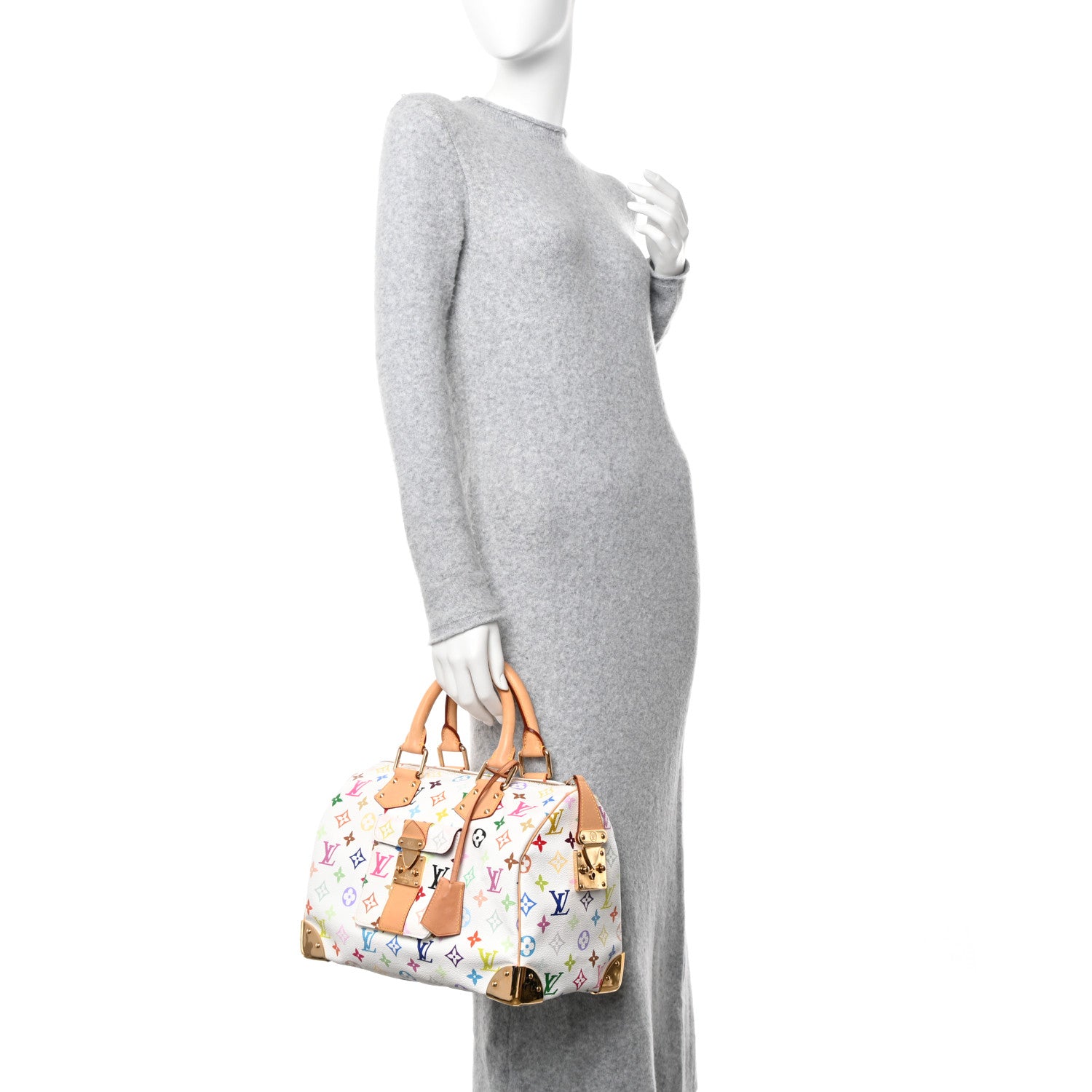 Louis Vuitton Monogram Multicolor Speedy 30 White 2 of 9
