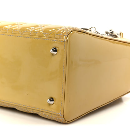 Christian Dior Patent Cannage Medium Lady Dior Beige 10 of 10