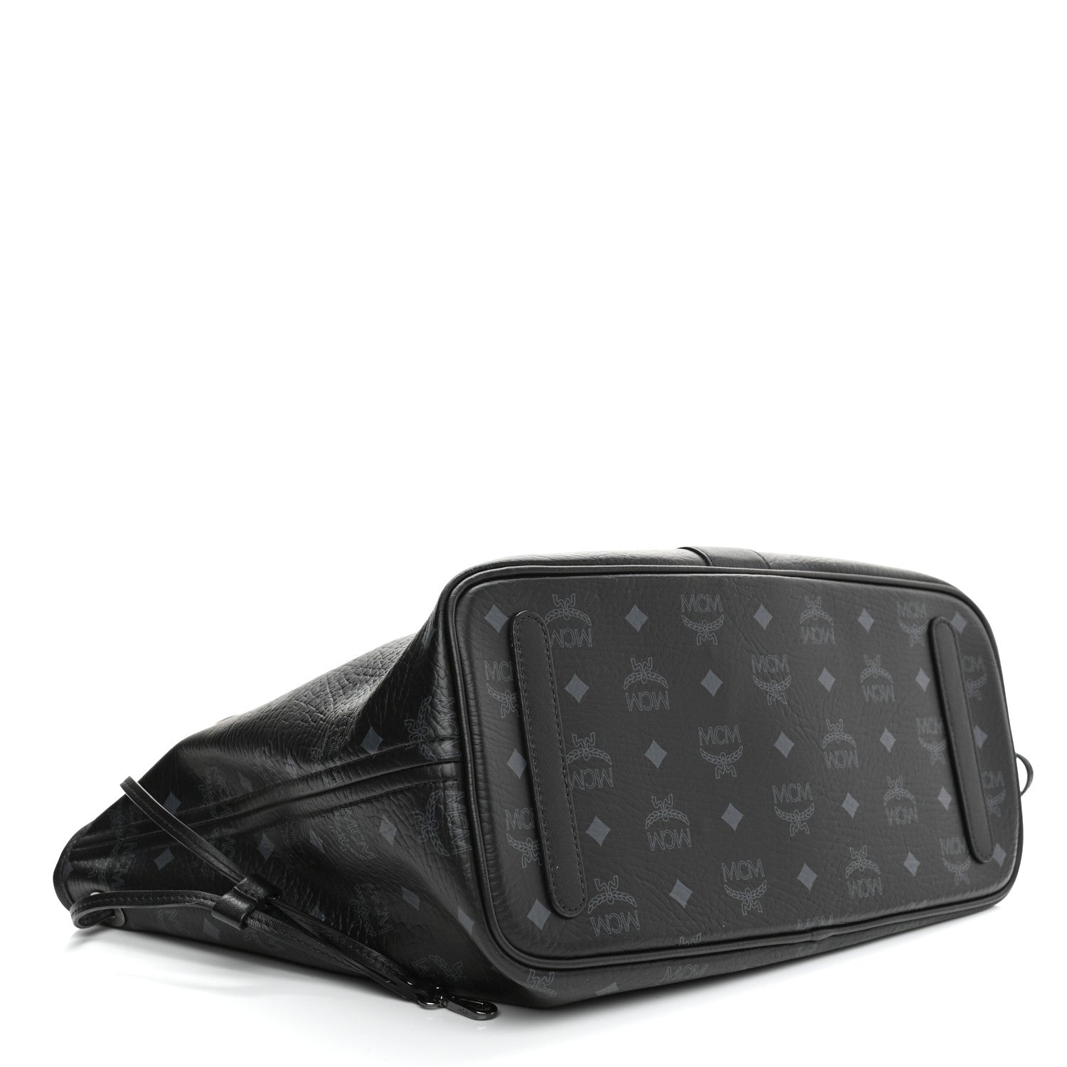 MCM Visetos Medium Reversible Shopper Tote Black 6 of 14