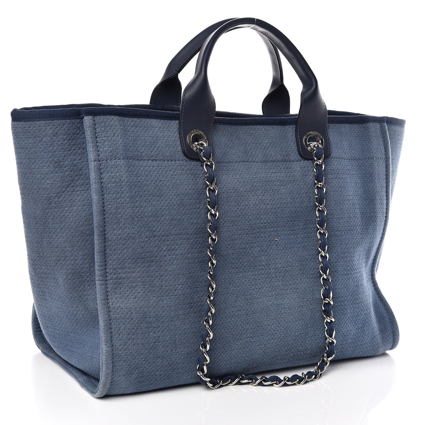 Canvas Large Deauville Tote Blue