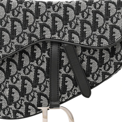Christian Dior Monogram Saddle Bag Black 8 of 10