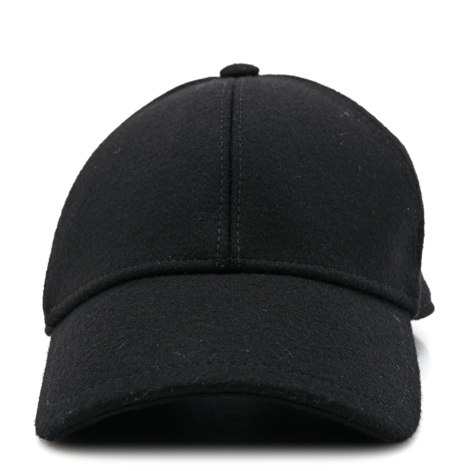 Saint Laurent Wool Felt Monogram Baseball Cap 57 Black 3 of 8