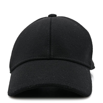 Saint Laurent Wool Felt Monogram Baseball Cap 57 Black 3 of 8