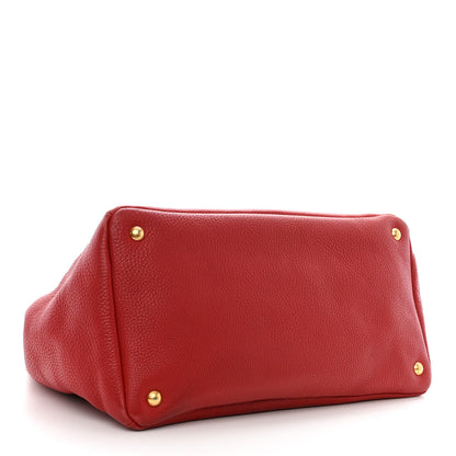 Prada Vitello Daino Tote Rosso 4 of 24