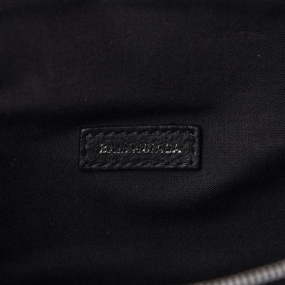 Balenciaga Smooth Calfskin Logo Large Everyday Beltpack Black White 6 of 9