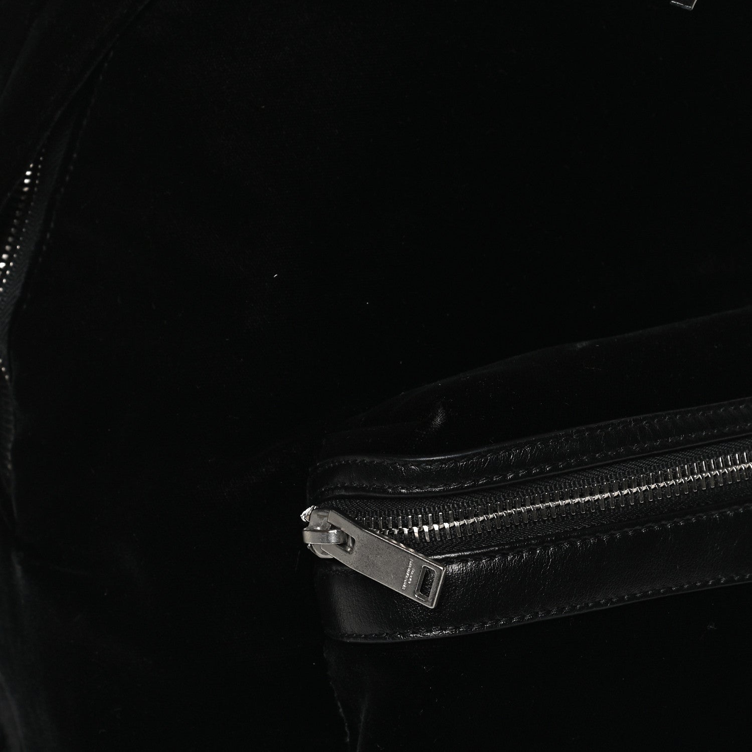 Saint Laurent Velvet Mini City Backpack Black 10 of 11