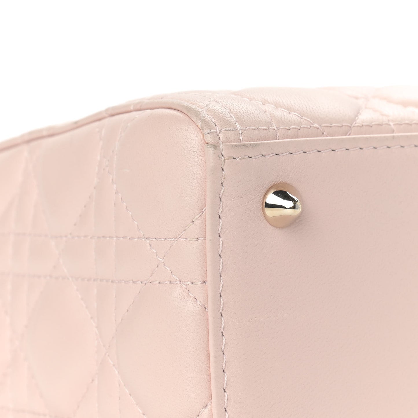 Lambskin Cannage Medium Lady Dior Light Pink