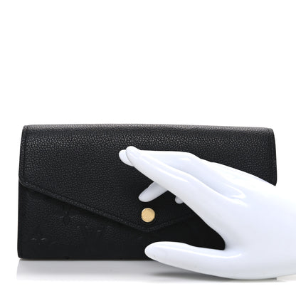 Louis Vuitton Empreinte Sarah Wallet NM Black 2 of 6