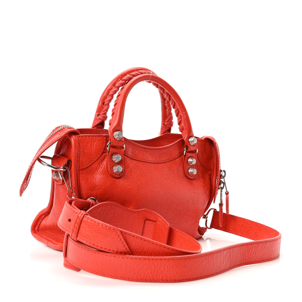 Agneau Giant 12 Silver Hardware Mini City Rouge Coquelicot Rouge Braise