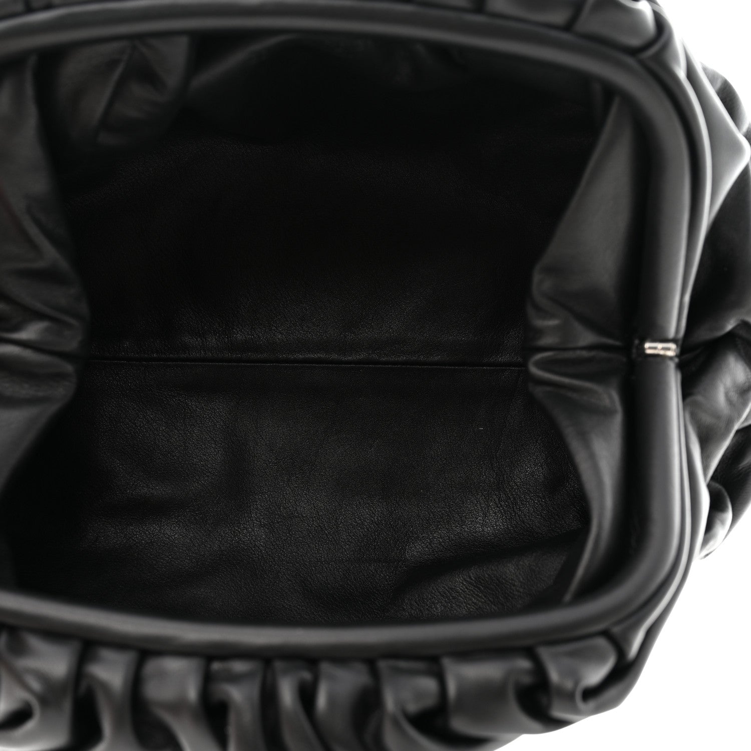 Bottega Veneta Smooth Butter Calf The Pouch Oversized Clutch Black 5 of 7