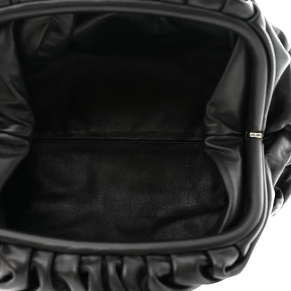 Bottega Veneta Smooth Butter Calf The Pouch Oversized Clutch Black 5 of 7