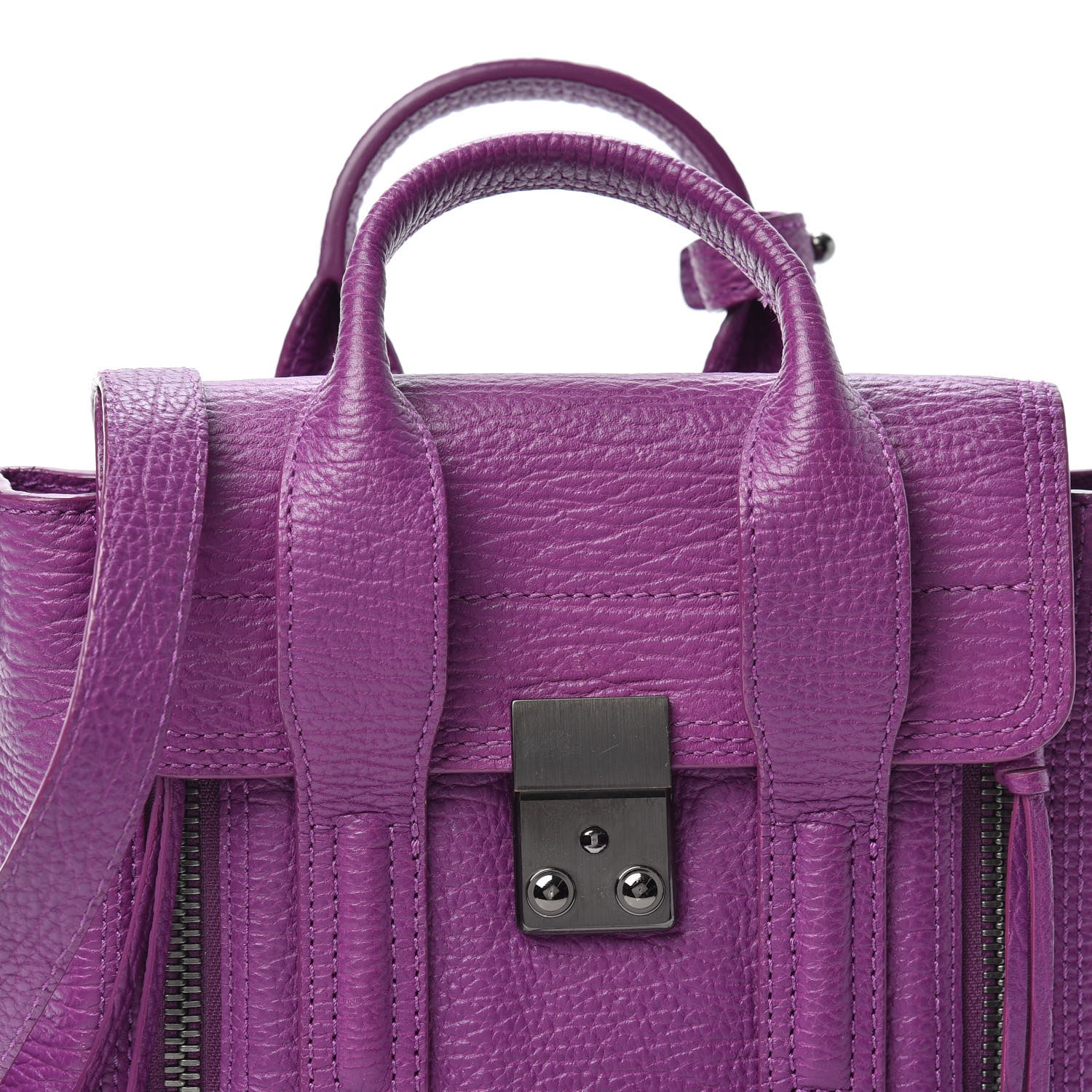 3.1 Phillip Lim 3.1 Textured Calfskin Mini Pashli Satchel Orchid 7 of 9