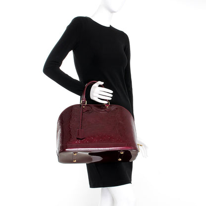 Louis Vuitton Vernis Alma MM Rouge Fauviste 2 of 7