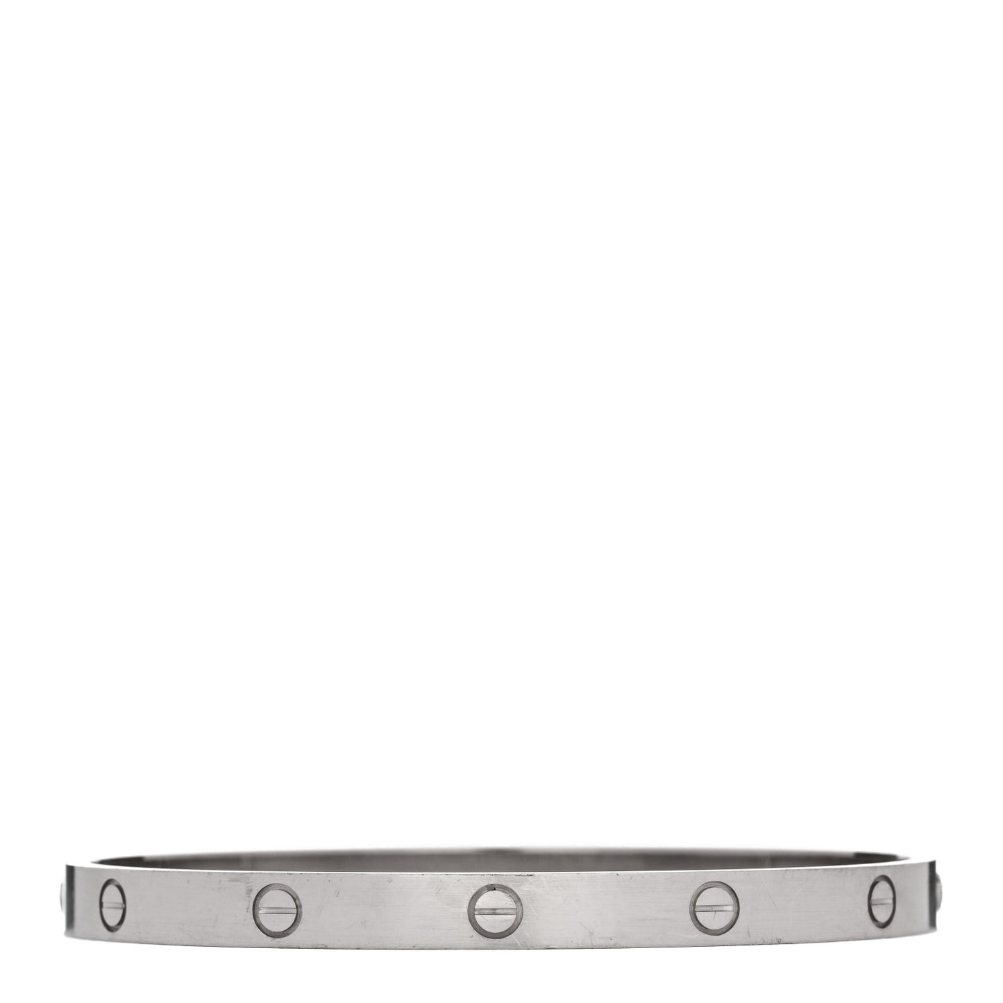 18K White Gold LOVE Bracelet 21