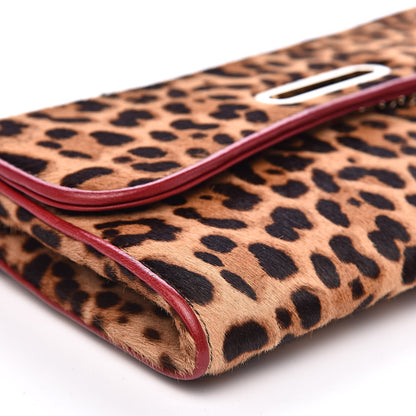 Christian Louboutin Pony Hair Leopard Print Riviera Clutch 7 of 9