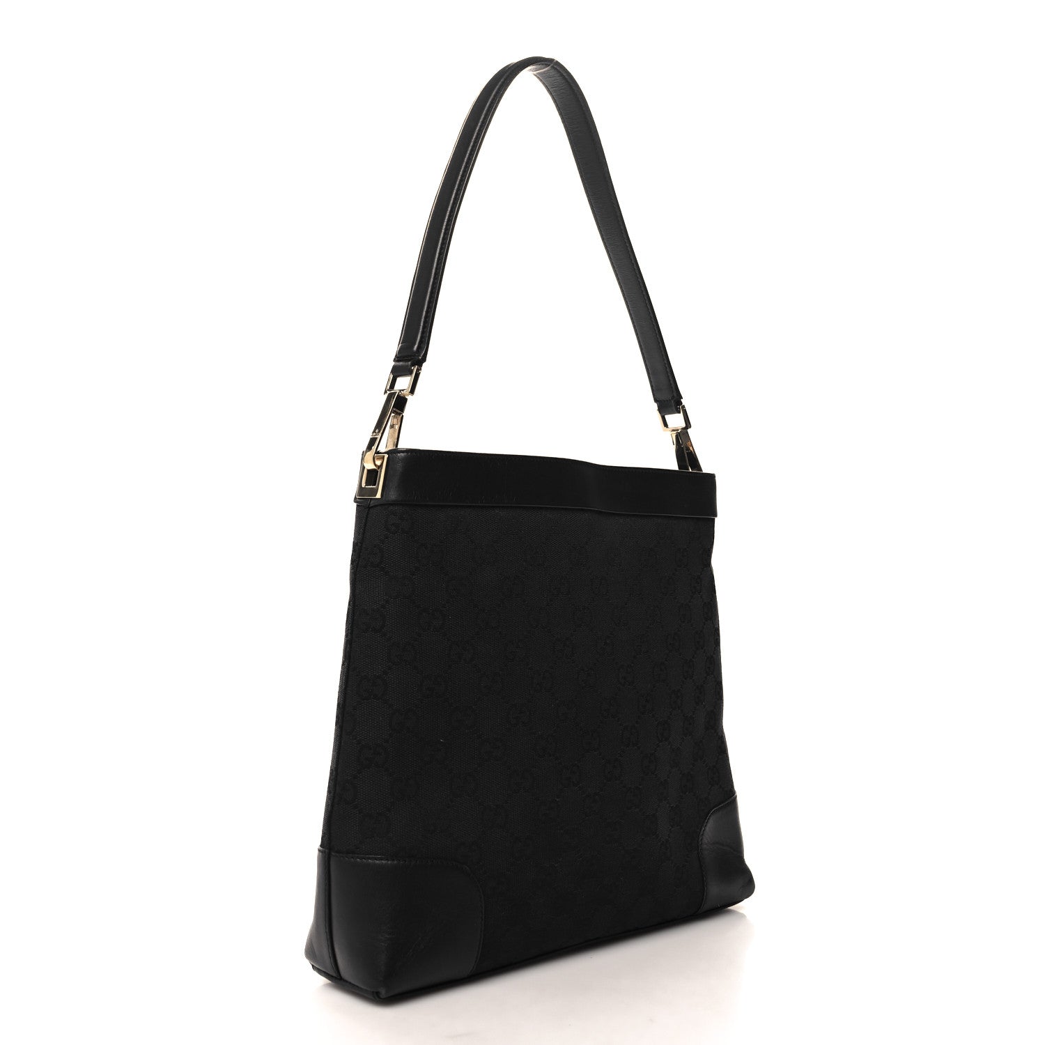 Gucci Monogram Shoulder Bag Black 3 of 12