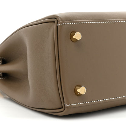Hermes Swift Kelly Retourne 25 Etoupe 9 of 10
