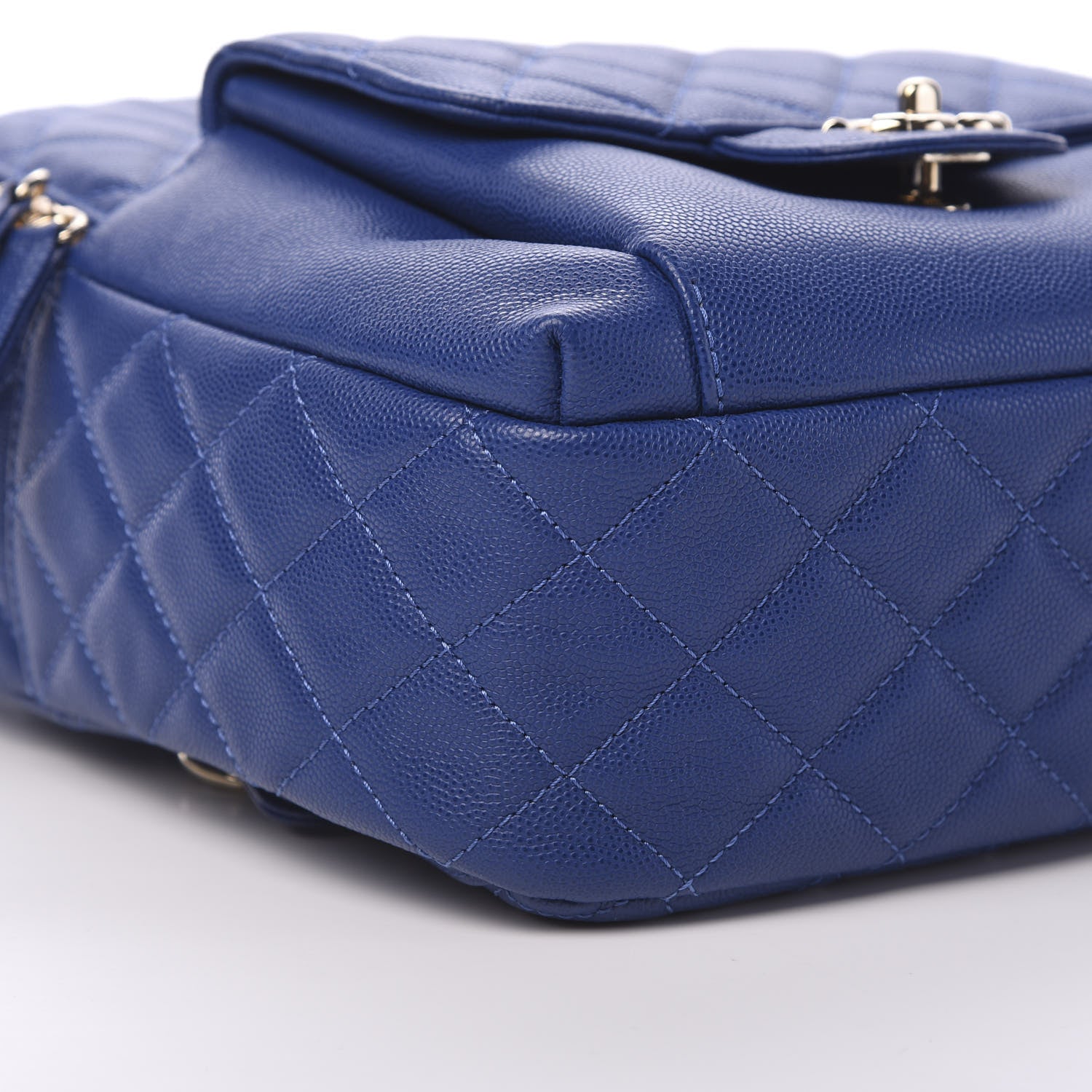 Chanel Caviar Quilted Large CC Day Backpack Blue 7 of 13